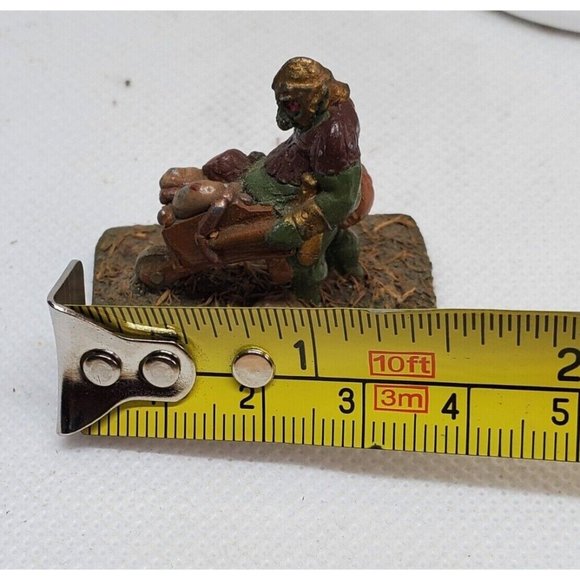 Vintage Ogre Walking With Wheelbarrow Collectible Miniature Figurine Statue - Picture 10 of 11